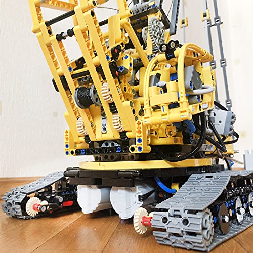 Myste Grúa técnica Liebherr LR 11000, MOC-39663 de OleJka, grúa oruga RC con 10 motores y 9 cilindros y 1 bomba, bloques de construcción 3846 de bloques de construcción – Compatible con Lego Technic