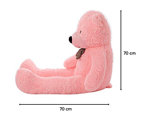 MyTeddyWorld Oso De Peluche Gigante 140-200 cm - Rosado 140 cm Grande Suave Osito De Felpa Regalo para Niños - Juegete De Peluche Ideal para Fiestas De Bodas Navidad Dia De San Valentin