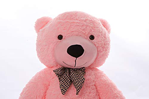 MyTeddyWorld - Oso de peluche grande, perfecto para cumpleaños, boda, día de San Valentín o Navidad, color rosa, 120 cm