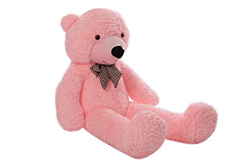 MyTeddyWorld - Oso de peluche grande, perfecto para cumpleaños, boda, día de San Valentín o Navidad, color rosa, 120 cm