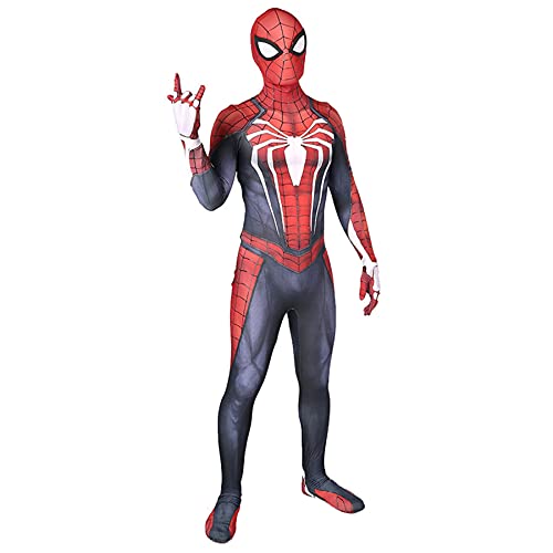 MYYLY Mono The Amazing Spiderman Disfraz Araña para Niño Disfraz Araña para Niña Disfraz Vengador Adulto Mono Unisex Lycra Spandex Zentai Mono Regalo Halloween Leotardo,Red-2XL Adult(175~180CM)