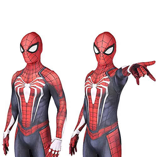 MYYLY Mono The Amazing Spiderman Disfraz Araña para Niño Disfraz Araña para Niña Disfraz Vengador Adulto Mono Unisex Lycra Spandex Zentai Mono Regalo Halloween Leotardo,Red-2XL Adult(175~180CM)