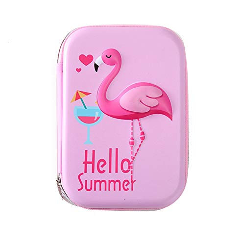 N / A Estuche de lápices Flamingo Estuche de lápices Escolares Kawaii Unicornio Estuche de lápices como Muestra