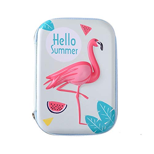 N / A Estuche de lápices Flamingo Estuche de lápices Escolares Kawaii Unicornio Estuche de lápices como Muestra