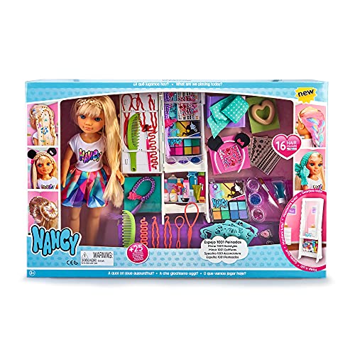 Nancy Espejo 1001 Peinados, Muñeca con Un Armario, Juguete para Niñas Y Niños A Partir De 3 Años + Un Día con Mi Hoverboard, Muñeca Mecánica , Color/Modelo Surtido