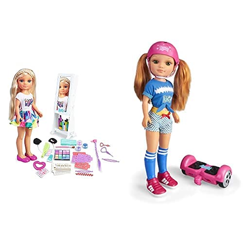 Nancy Espejo 1001 Peinados, Muñeca con Un Armario, Juguete para Niñas Y Niños A Partir De 3 Años + Un Día con Mi Hoverboard, Muñeca Mecánica , Color/Modelo Surtido