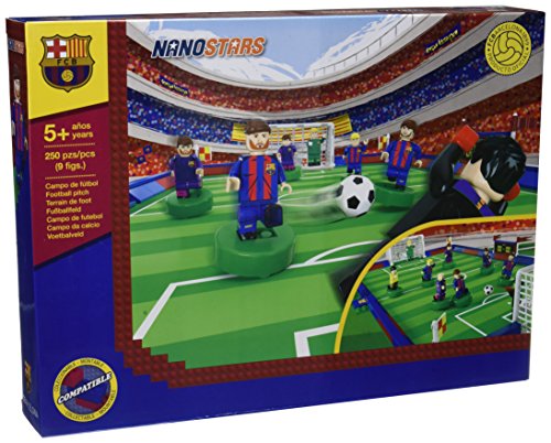 Nanostars FCB - Estadio con 9 figuras, 250 piezas (Giochi Preziosi NAN11010)