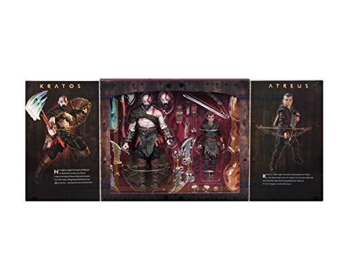 NECA- God of War Pack 2 Figuras Kratos & Atreus, Multicolor (NECA49326)