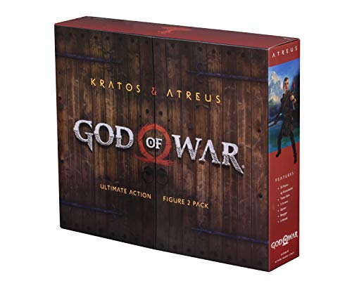 NECA- God of War Pack 2 Figuras Kratos & Atreus, Multicolor (NECA49326)