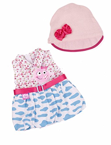 Nenuco - Set ropita Casual con gorrito y Vestido Rosa (Famosa 700011324)