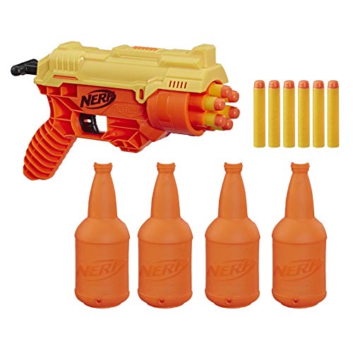 Nerf Alpha Strike Cobra RC-6 Juego 17 Piezas Incluye 1 Lanzador de Juguete, 4 Medios Objetivos y 12 Dardos Oficiales Elite – para niños, Adolescentes, Adultos (Hasbro E7857EU4)