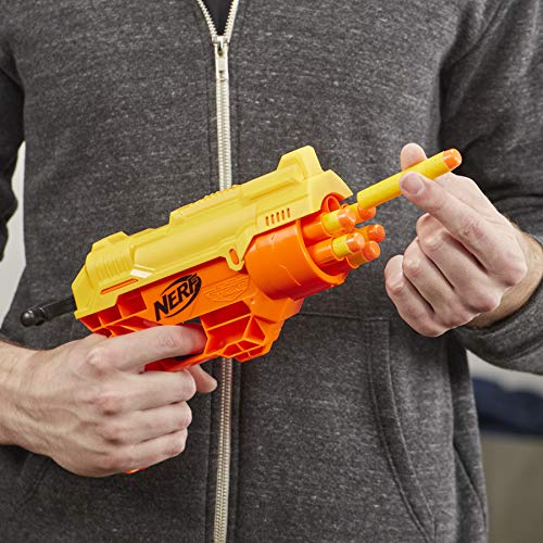 Nerf Alpha Strike Cobra RC-6 Juego 17 Piezas Incluye 1 Lanzador de Juguete, 4 Medios Objetivos y 12 Dardos Oficiales Elite – para niños, Adolescentes, Adultos (Hasbro E7857EU4)