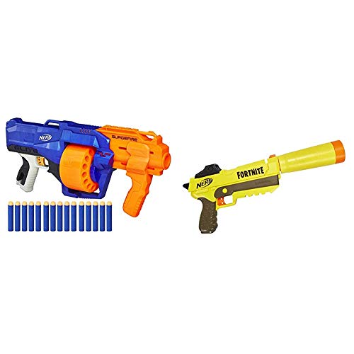 Nerf Elite Surgefire (Hasbro E0011EU4) + E6717EU4 Fortnite - SP L, Talla Única