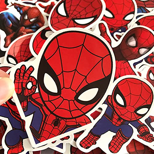 Nesloonp Marvel Pegatinas, Pegatinas de Spiderman Iron Man Deadpool, Pegatinas de Superhéroe Impermeables 105 Hojas/Paquete, Pegatinas de Graffiti para Portátiles, Bicicletas, Patinetas