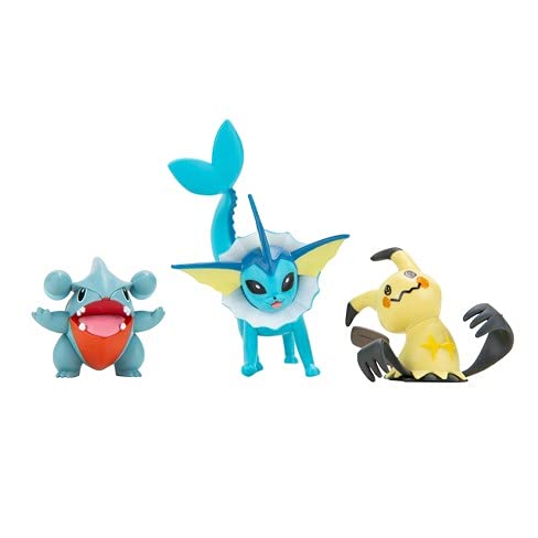 NEW Pokemon Battle Figure Set Vaporeon,Mimikyu