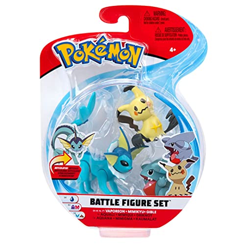 NEW Pokemon Battle Figure Set Vaporeon,Mimikyu