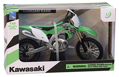 New Ray Kawasaki KX 450F Green 1/12 Diecast Motorcycle Model by