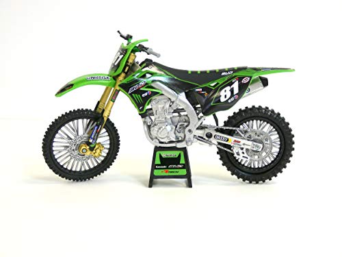 New Ray – Kawasaki KX450F 2018 Bud Racing N° 81 Brian HSU 1/12° Moto Miniature – 57903