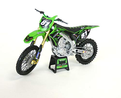 New Ray – Kawasaki KX450F 2018 Bud Racing N° 81 Brian HSU 1/12° Moto Miniature – 57903