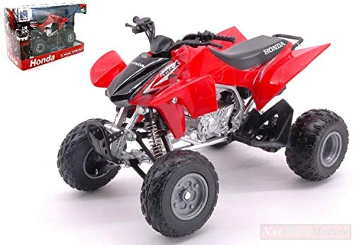 New Ray Modelo A Escala Compatible con ATV-Quad Honda TRX450R Red 1:12 NY57503HR