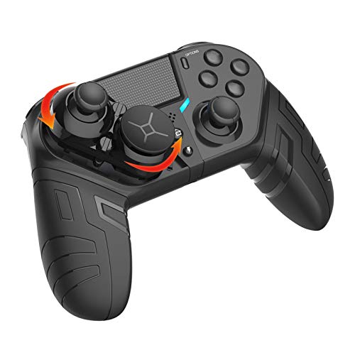 NEWMAN771Her Controlador de Juegos Gamepad inalámbrico, Controlador Compatible para PS4 PC Gamepad Computadora Controlador Bluetooth Dual Shock USB Bluetooth Teléfono móvil Gamepad Joystick