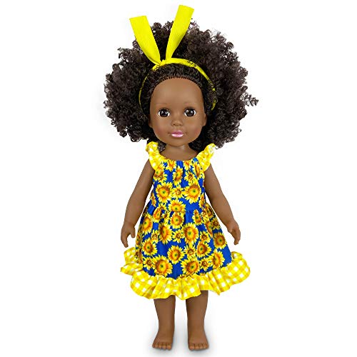 Nice2you Muñeca Afroamericana Muñecas de 14 Pulgadas para niños Juguetes para Niños