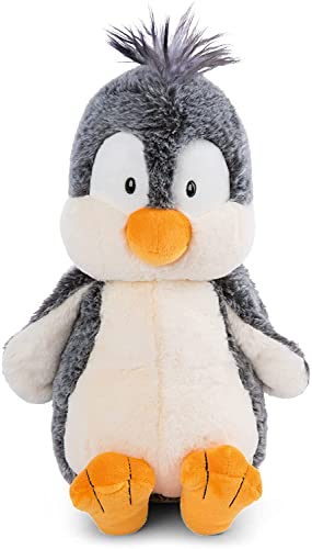 NICI 47263 Suave Juguete 25 cm, niños y bebés – Peluche Esponjoso para abrazar y Jugar – Tiernos pingüinos de la colección de Invierno, Gris/Blanco, Multicolor