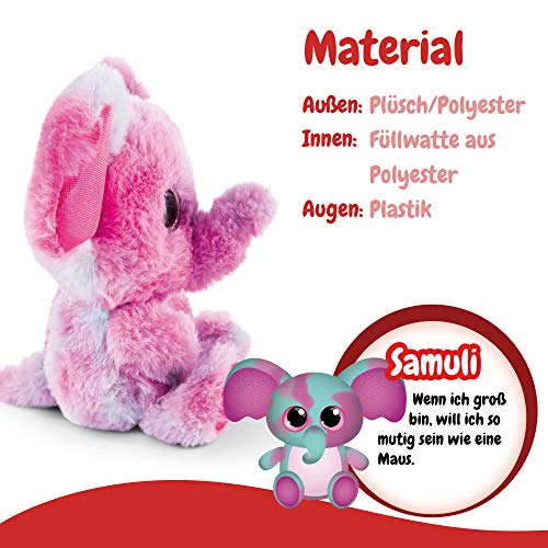 NICI- Elefante Samuli Glubschis Peluche, Multicolor (45556)