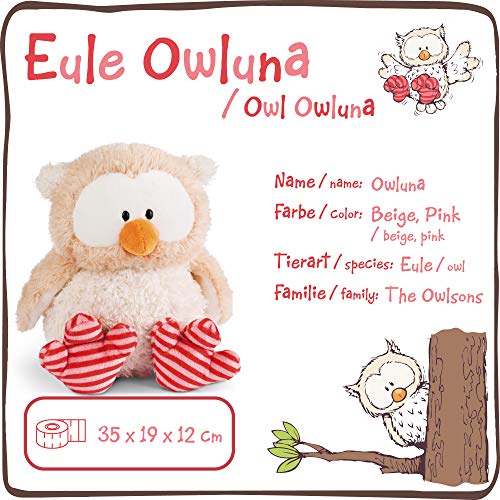 NICI- Peluche búho Owluna con Cabeza giratoria, 35cm (46096)