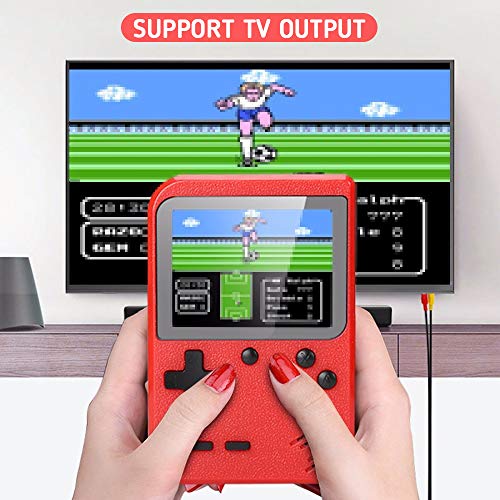 NIERBO Mini Consola de Juegos Retro Portátil, 400 NES FC Juegos Retro Pantalla LCD de 3 Pulgadas 800mAh Batería Recargable Admite Conexión de TV