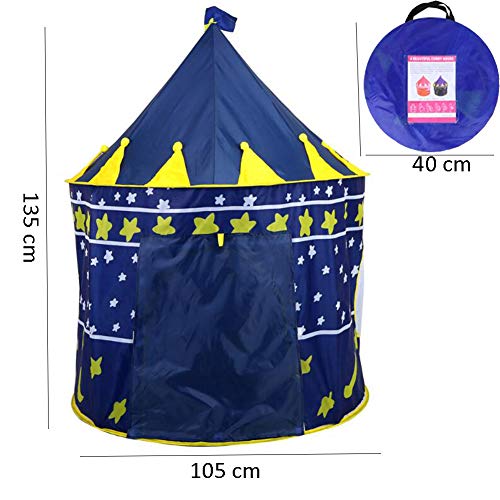 Nifogo Tienda para Niños Carpa Infantil Pop Up de Casa Plegable, Carpa para Juegos de Interiores y Exteriores (Azul)