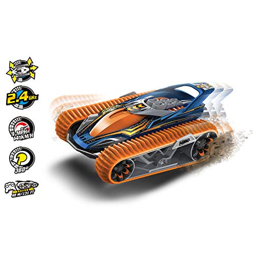 Nikko - VelociTrax - Coche Control Remoto - Coche R/C con batería - Coche de Juguete - Rotación de 360 Grados - para Uso en Interior y Exterior - 18 x 29 x 13 cm - Naranja