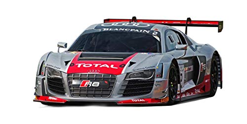 Ninco - Audi R8 GT3 Plateado y Rojo. Coche para Slot a Escala 1:32. 50669