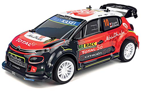 Ninco-NH93150 NincoRacers Citroën C3 WRC Oficial del Campeonato Mundial de Rallyes. Escala 1/10. Coche teledirigido. 2.4GHz Color: Rojo y Negro. Medidas: 42 cm x 13,5 cm x 20 cm, (NH93150)