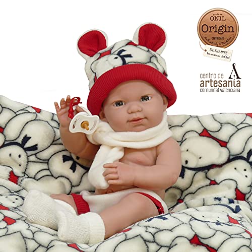 Nines Artesanals d'Onil- Baby RN Ositos Muñeca, Multicolor, 37 (NINES ARTESANALS D´ONIL SL. 1) , color/modelo surtido