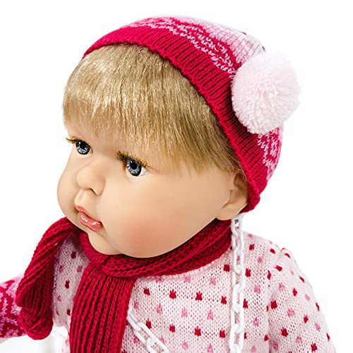 Nines Artesanals d'Onil- Muñeca TITA con Vestido Tricot, Color surtido (1010)