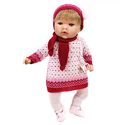 Nines Artesanals d'Onil- Muñeca TITA con Vestido Tricot, Color surtido (1010)