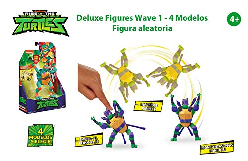 Ninja Turtles WAVE 1-4 Tortugas Ninja, Figuras Deluxe, 4 modelos diferentes, multicolor (Famosa TUAB2511), surtido: modelos aleatorios