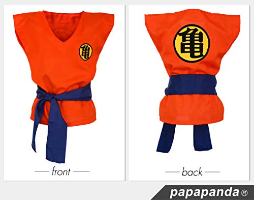 Niños Disfraz para Dragón Son Goku Traje de Entrenamiento Ropa para niños y jóvenes (S)