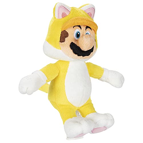 Nintendo Super Mario - Peluche de Mario (18 cm), Color Amarillo