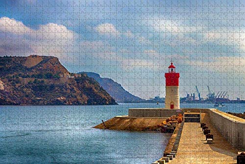 Nkcolehnhy Rompecabezas de 1000 Mini Puzzles de Faro Español Cartagena Murcia niños Adultos Juego Juguetes educativos para