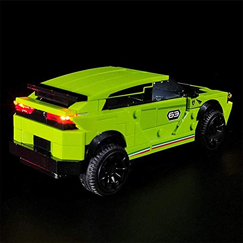 Nlne Conjunto De Luces para (Speed Champions Lamborghini Urus Y Huracan) Modelo De Construcción De Bloques - Kit De Luz LED Compatible con Lego 76899 (NO Incluido En El Modelo)