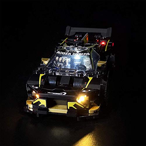 Nlne Conjunto De Luces para (Speed Champions Lamborghini Urus Y Huracan) Modelo De Construcción De Bloques - Kit De Luz LED Compatible con Lego 76899 (NO Incluido En El Modelo)