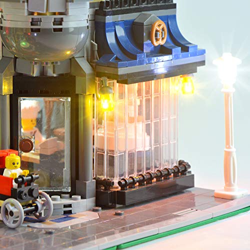 Nlne Kit De Iluminación Led para Lego Creator Expert Gran Plaza, Compatible con Ladrillos De Construcción Lego Modelo 10255 (NO Incluido En El Modelo)