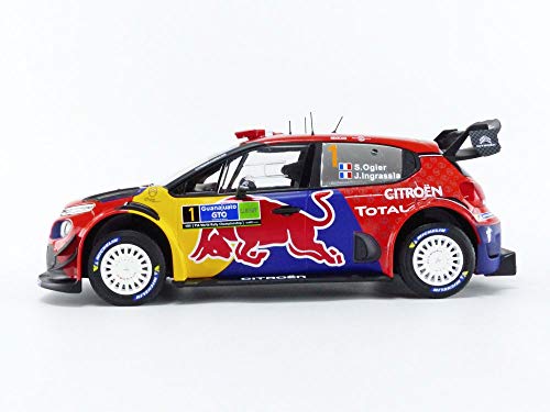 Norev- 1:18 Citroen C3 WRC-Ganador del Rallye de México 2019-S.Ogier/J.Ingrassia (NV181646)