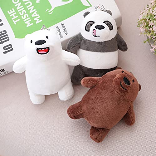 Nos Kawaii Panda Bare Osos De Felpa Oso De Dibujos Animados Toy Colgante Relleno del Oso Grizzly Hielo del Llavero del Oso De Los Niños Regalo De Cumpleaños