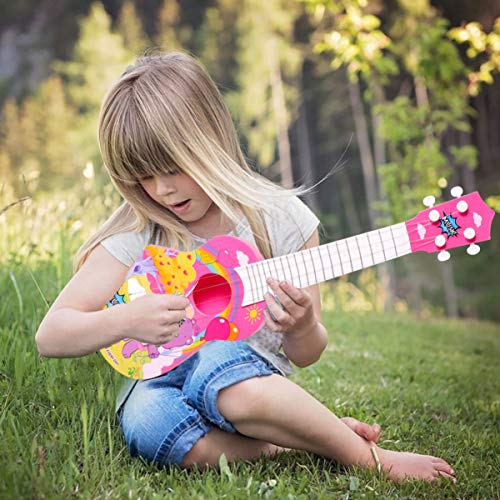 NUOBESTY Niños Juguetes de Guitarra Instrumento Musical de Juguete Juguetes de Ukelele Instrumento Musical Educativo para Niñas Niños Niños Niños