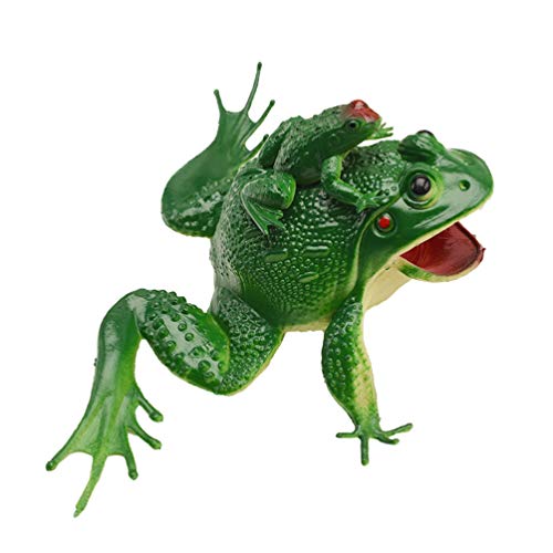 NUOBESTY Simulación Rana Juguete Ranas de Plástico Juguete Ranas de Goma Selva Tropical Personaje Juguetes Mini Figurita Hogar Decoración de Escritorio