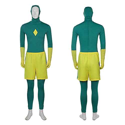 NUWIND Vision - Disfraz de cosplay para hombre, color verde y amarillo, amarillo y verde., M