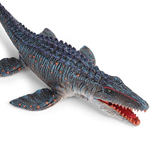 NZ Mosasaurus Juguete, Dinosaur Figurines Toys, Mosasaurio/liopleurodón/Animal Marino, Dinosaurio Realista Pintado A Mano Suave, Regalo Divertido para Niños